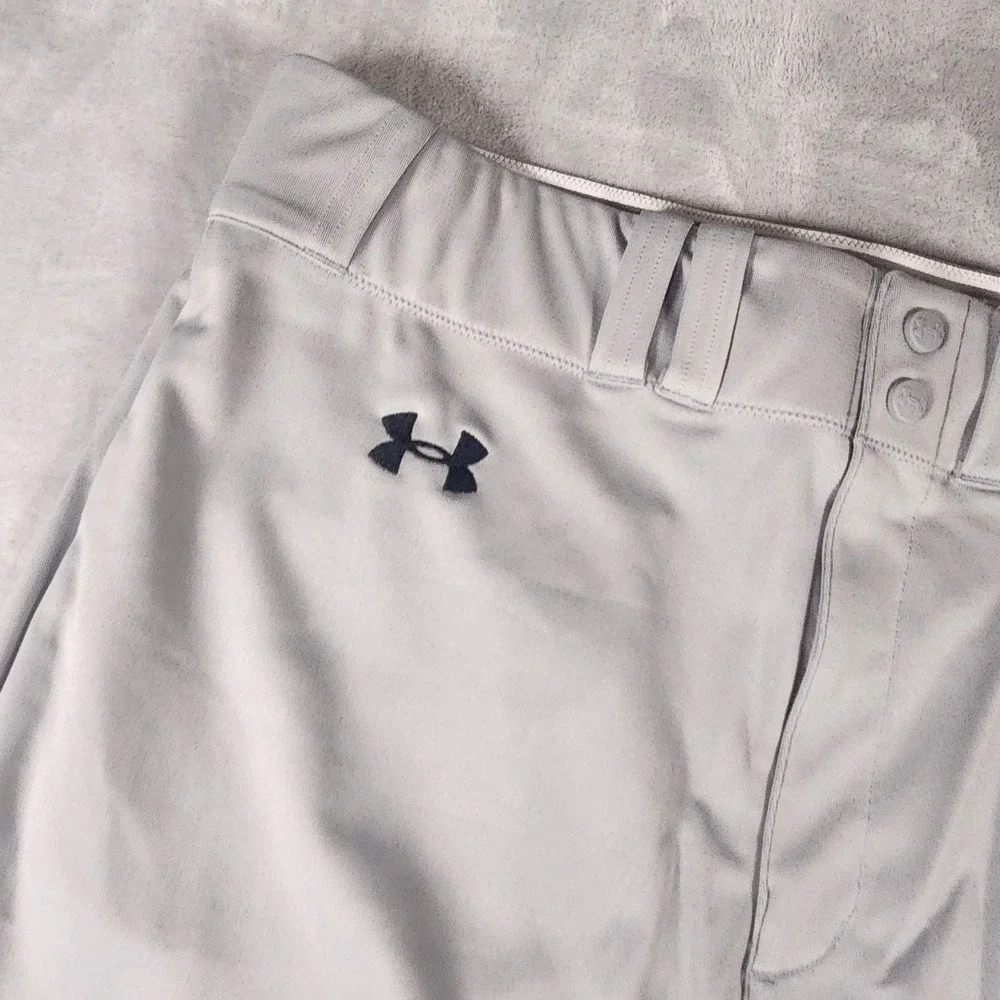 Under Armour MensXXL Heatgear Baseball Softball Pant Belt‎ Loops Gray NEW